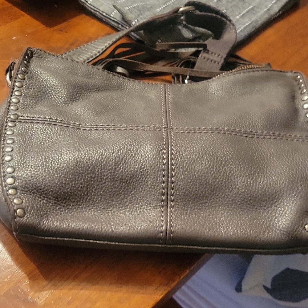 The Sak Dark Brown Leather Shoulder Bag